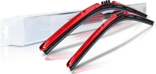 Vista 22 de ClixWipers - Limpiaparabrisas de repuesto de fibra de carbono negra de 14 + 14 pulgadas (juego de 2) para todo tipo de clima, limpiaparabrisas