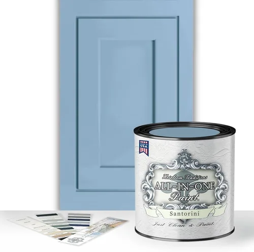 Vista 177 de Pintura TODO EN UNO, Abbey (gris cálido), Muestra de 8oz - Pintura duradera para gabinetes y muebles. Imprimación y capa superior incorporadas,