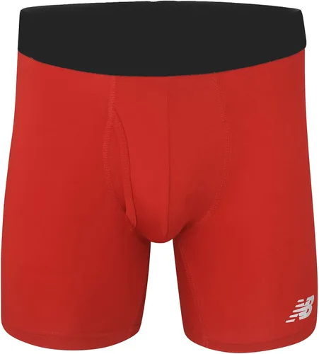 Vista 3 de New Balance - Bóxer para hombre, 6 pulgadas, parte delantera con bolsa, 3