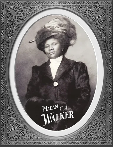 Vista 2 de Madam CJ Walker - Juego de 6 fotos de arte decorativo de pared para salón de belleza, historia negra, arte de pared de 8.5 x 11 pulgadas (8 x 10)