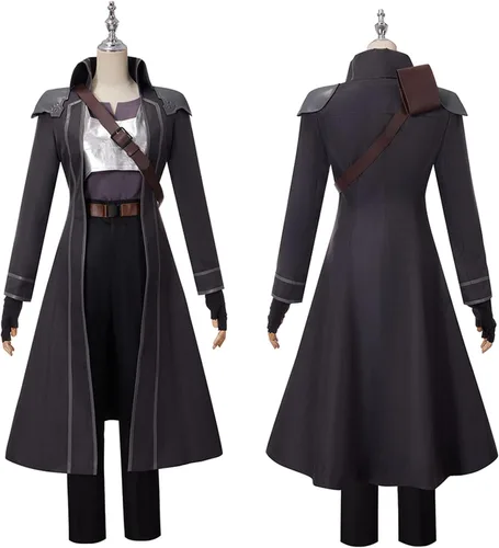 Vista 4 de MIAOCOS Anime Sword Art Online Kirigaya Kazuto Kirito - Disfraz de cosplay de Hallween para fiesta, abrigo, chaqueta y pantalones para mujer
