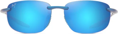 Vista 12 de Maui Jim Gafas de sol unisex Hookipa Ultra Rectangular Negro mate/gris neutro polarizado