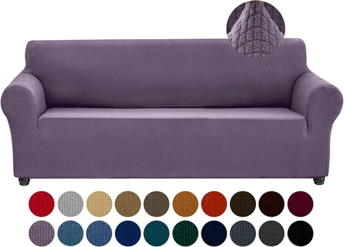 Vista 32 de Joccun Funda Elástica para Silla Sofá, Funda de Sofá de 1 Pieza Tela Jacquard de Spandex con Parte Inferior Elástica, Protector de Muebles Lavable