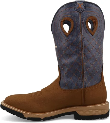 Vista 2 de Twisted X Men's 12" Pull On Soft Toe Western Work Boot Western Boot