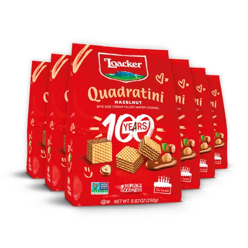 Vista 28 de Loacker Quadratini - Obleas de yogur de arándano de tamaño pequeño