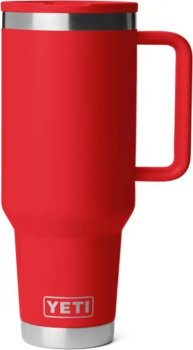 Vista 16 de YETI Rambler - Taza de viaje de 40 onzas con tapa abatible y pajilla, acero inoxidable, aislada al vacío, a prueba de fugas, apta para portavasos