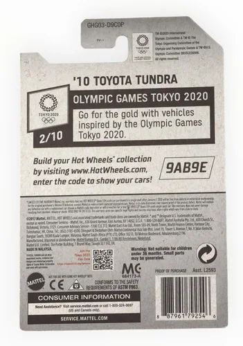 Vista 2 de Hot Wheels Toyota Tundra '10, [Blanco] 183/250