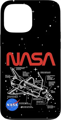 Vista 24 de NASA Carcasa con logotipo de Space Shuttle Schematic para iPhone 17