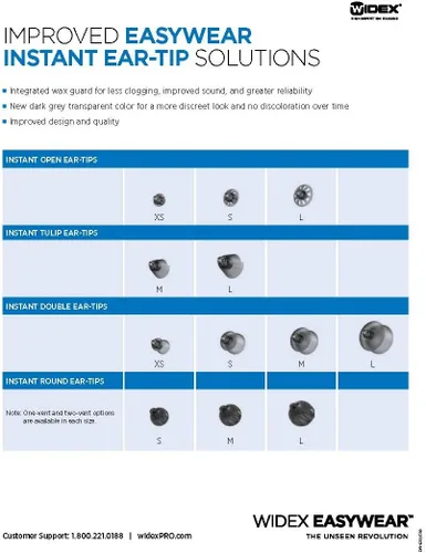 Vista 4 de Widex Easywear Instant Double Ear Tip (XS)