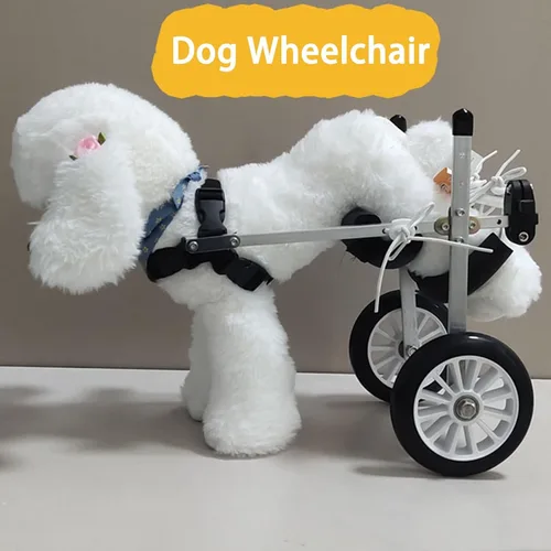 Vista 2 de Adjustable Dog Wheelchair, Lightweight for Back Legs, Pet Hind with Supplies Disabled Walking, Easy Assemble & Light