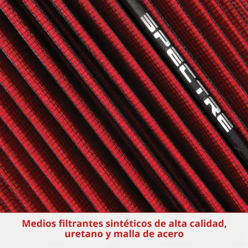 Vista 6 de Spectre Performance filtro de aire cónico pequeño, color azul., Rojo
