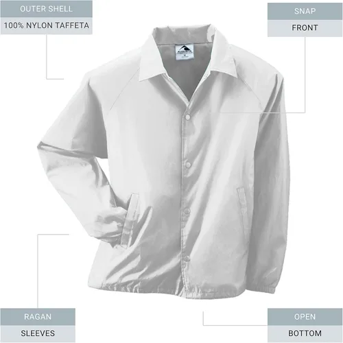 Vista 2 de Augusta Sportswear - Chaqueta de entrenador, de nailon con forro