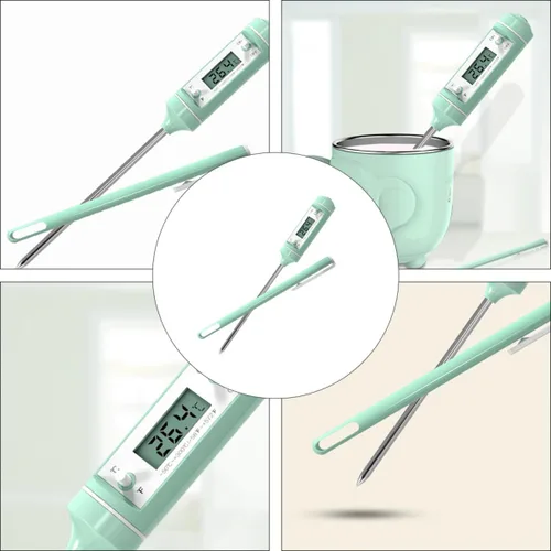 Vista 3 de COHEALI Digital Kitchen Food Thermometer with LED Display for Meat Milk Temperature Measuring Instant Read Electronic Thermometer for Cooking