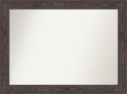 Vista 30 de Amanti Art Espejo personalizado, espejo de baño negro puente, espejo de pared o espejo de tocador de baño sobre el fregadero (26 x 26 pulgadas)