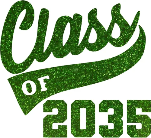 Vista 15 de Senior 2035 Iron On Transfer for Shirts, Black