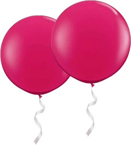 Vista 24 de Globos redondos gigantes de 36 pulgadas, paquete de 6 globos de látex negros para sesiones de fotos, bodas, baby shower, decoraciones de fiesta