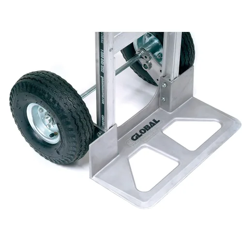 Vista 6 de Global Industrial Camión de mano convertible 2 en 1 de aluminio con ruedas neumáticas - Junior