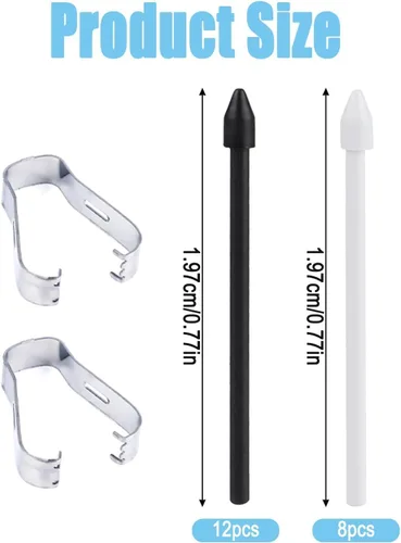 Vista 2 de 20 puntas de repuesto para Samsung Pen, lápiz capacitivo para Samsung Galaxy Tab S6 Lite/S7 FE/S8 Ultra/S8+ Plus/S8/S9+ Plus/S9 FE+ Plus/S9 FE/S9/S9