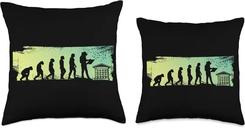 Vista 3 de Beekeepers Naturals Bee Pollen Honey Making Evolution Honey Bees Supplies Beekeeper Throw Pillow, 18x18, Multicolor