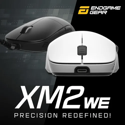 Vista 2 de ENDGAME GEAR XM2we - Mouse inalámbrico para juegos, mouse programable con 5 botones y 19,000 DPI, color negro