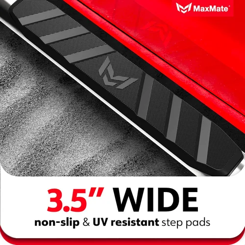 Vista 5 de MaxMate Barras Nerf laterales ovaladas de 3.5 pulgadas compatibles con Dodge Ram 1500 2009-2018; 2010-2026 2500 3500; 2019-2024 Classic Crew Cab