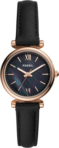 Vista 25 de Fossil Carlie - Reloj de cuarzo de acero inoxidable de tres manecillas para mujer