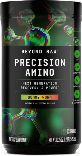 Vista 9 de BEYOND RAW Amino de precisión Fórmula de aminoácidos de recuperación y potencia Combustible los músculos Mejora la hidratación Manzana
