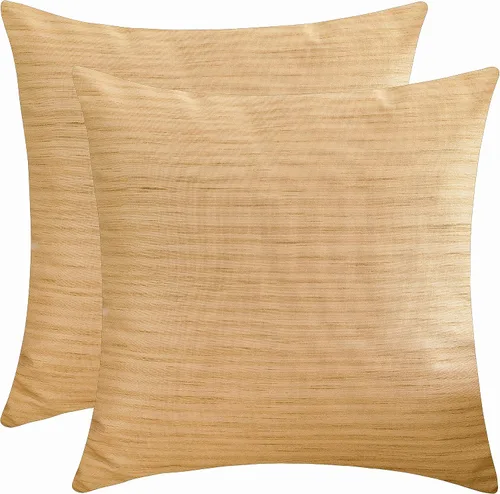 Vista 9 de The White Petals Fundas de almohada europeas color amarillo canario (seda sintética, 26 x 26 pulgadas, paquete de 2)