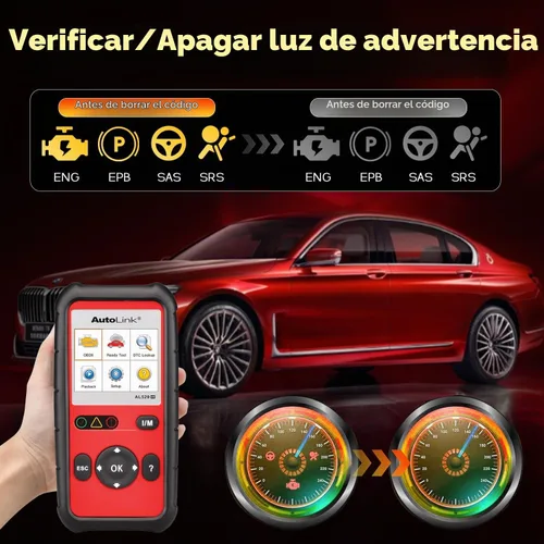 Vista 6 de Autel AutoLink AL529HD, lector de código de vehículo, escáner de código AL529 OBD2 avanzado, AutoVIN lectura de códigos mejorados