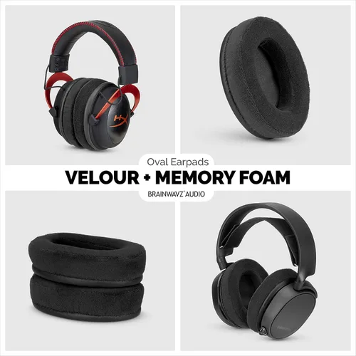 Vista 6 de Brainwavz HM5 Velor almohadillas de espuma viscoelástica para audífonos de diadema