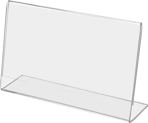 Vista 23 de Marketing Holders 4 Pack 17 "x 11" Mesa Horizontal Carpa Carpa Soporte de Letrero de Acrílico Claro Aviso Tienda de Documentos Marco de Señalización