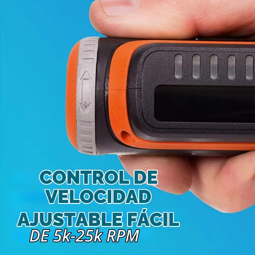 Vista 4 de Beyond by BLACK+DECKER - Herramienta giratoria de 8 V MAX* con kit de accesorios, versátil, inalámbrica, 35 piezas (BCRT8K35APB)