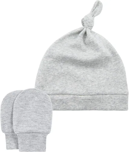 Vista 4 de Conjunto de gorro y manoplas para bebé, gorro de bebé para recién nacido, gorro de invierno