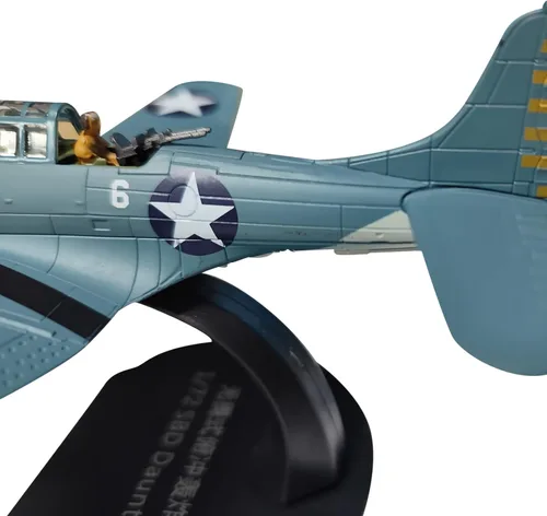 Vista 8 de MOUDOAUER 1:72 Aleación SBD Dauntless Dive Bomber Modelo Avión Modelo Simulación Aviación Ciencia Exposición Modelo Colección