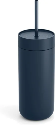 Vista 10 de Fellow Carter - Vaso de cerámica fría con forro de 16 onzas con tapa con popote, sin BPA No Metallic Taste, Cold 18 Hours, Stainless Steel