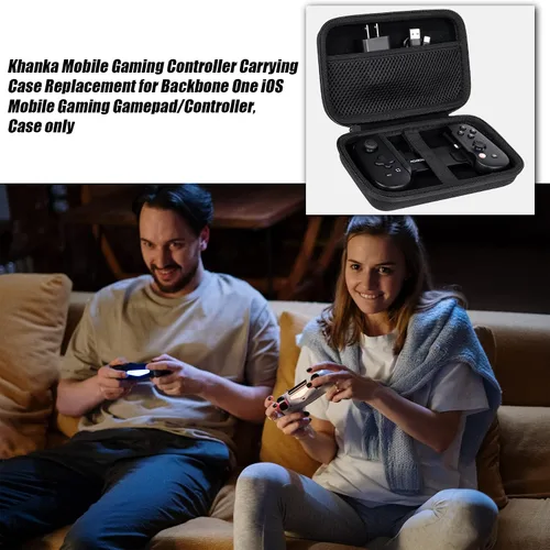 Vista 3 de khanka Mobile Gaming Controller Carrying Case Compatible with Backbone One iOS Mobile Gaming GamepadController, Case only