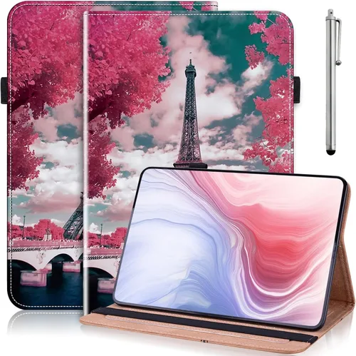Vista 25 de ALILANG Funda para Samsung Galaxy Tab S5e de 10,5 pulgadas con lápiz capacitivo, a prueba de golpes plegable, negro (black horse)