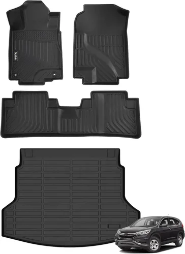 Vista 230 de Tapetes de piso para todo clima y forro de carga con respaldo para Chevrolet Suburban de 7 asientos 2021-2025 / GMC Yukon XL de 7 asientos