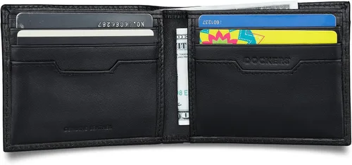 Vista 13 de Dockers Mens piel Capacidad extra Slimfold Bifold Wallet