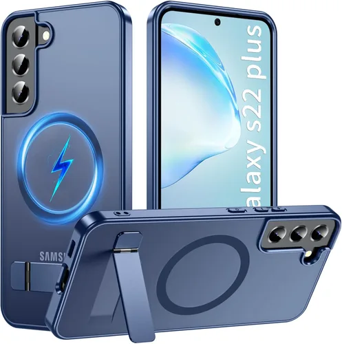 Vista 44 de Funda OWKEY Samsung Galaxy A13 5G, Funda Magnética para Teléfono con Soporte y Protector de Pantalla, Funda Protectora Antihuellas y a Prueba de A13