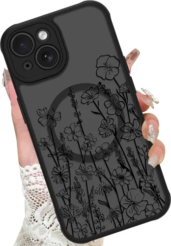 Vista 76 de KANGHAR - Funda para iPhone 11 [Compatible con Magsafe] Patrón estampado de leopardo Lindo guepardo Funda protectora magnética para niñas, mujeres