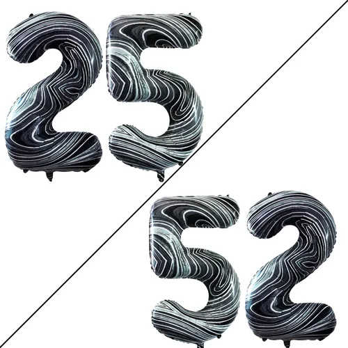 Vista 408 de Goer, conjunto de globos de papel aluminio para decoraciones de cumpleaños, globos de las letras de feliz cumpleaños y de números Oro