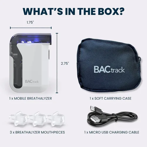 Vista 6 de BACtrack Alcoholímetro móvil para Smartphones para dispositivos móviles iPhone y Android