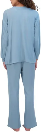 Vista 2 de Conjunto de salón de 3 piezas para mujer, color azul, XL, Azul