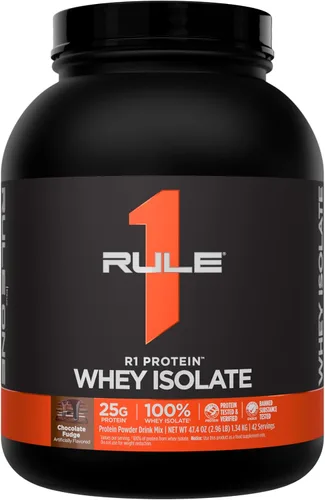 Vista 19 de Rule 1 Proteins R1 Protein Whey Isolate, crema de plátano, 23 porciones