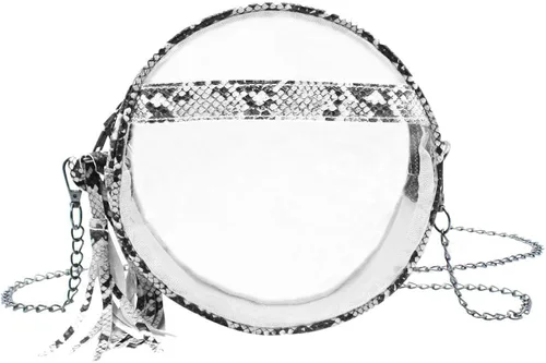 Vista 2 de RARITYUS Bolso de hombro transparente para mujer con borla