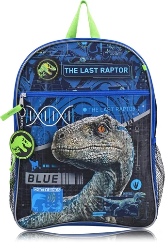 Vista 2 de Jurassic World Mochila de dinosaurio para niños Mochilas para niños de primaria y jardín de infantes para la escuela, Jurassic World 6
