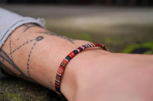 Vista 11 de Made by Nami Boho Surfer Bracelets for Men and Women Crafted from Colorful Braided Strings Adjustable and Waterproof Handmade Bracelets for Summer