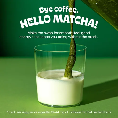 Vista 4 de Matcha DNA - Té verde matcha en polvo con certificación orgánica, lata de 8 onzas