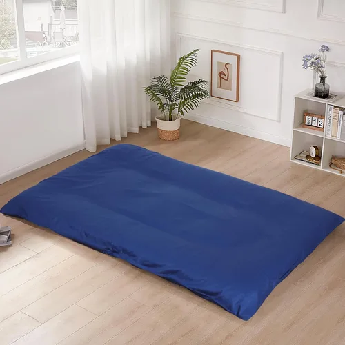 Vista 11 de Funda de colchón de futón de piso 100% algodón, suave, amigable con la piel, lavable, con cremallera, funda de colchón tatami, a prueba de polvo